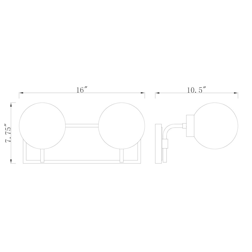 Z-Lite 2 Light Vanity. Picture 8