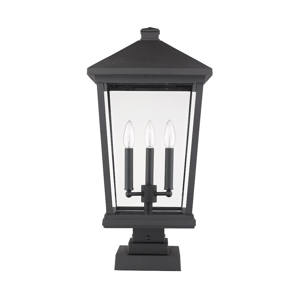 Z-Lite 3 Light Outdoor Pier Mounted Fixture. Picture 5