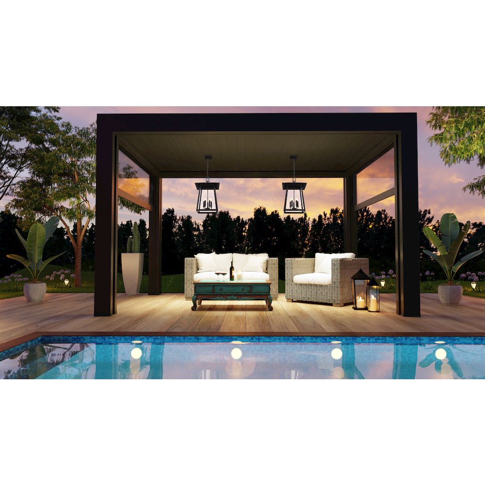 Z-Lite 5 Light Outdoor Chain Mount Ceiling Fixture. Picture 7