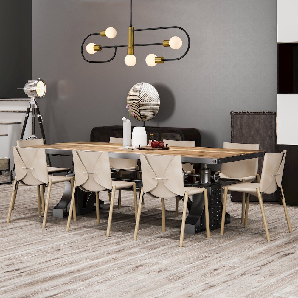 Z-Lite 5 Light Linear Chandelier. Picture 6