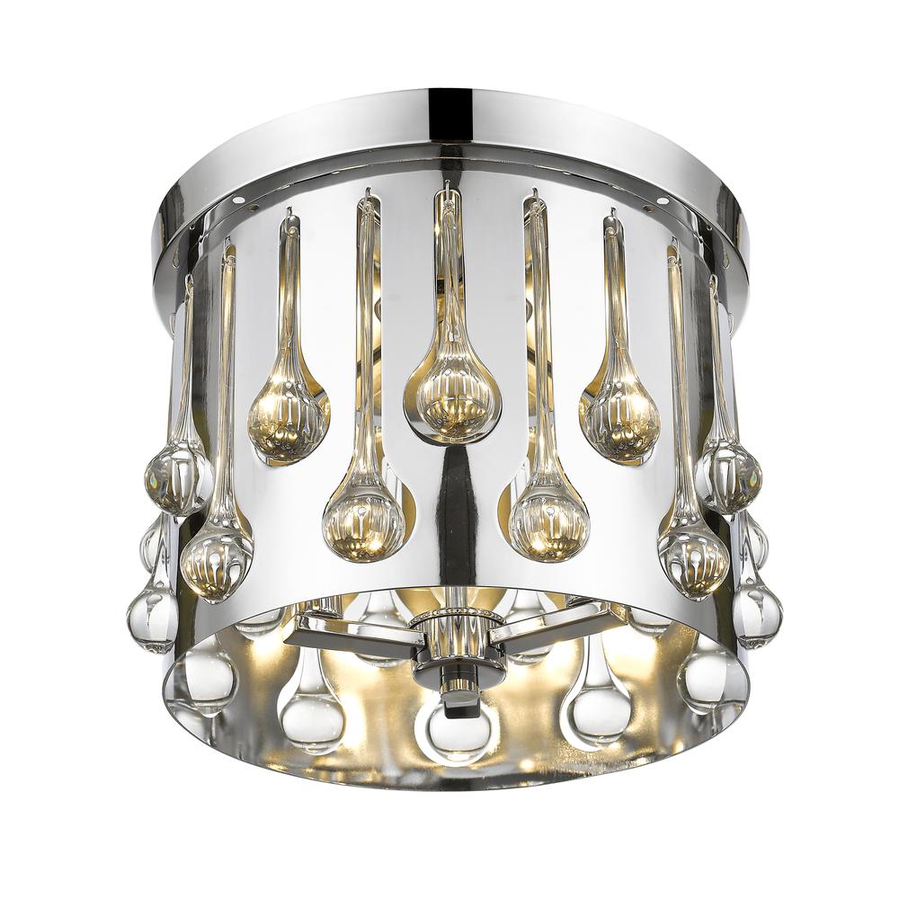 3 Light Flush Mount. Picture 3
