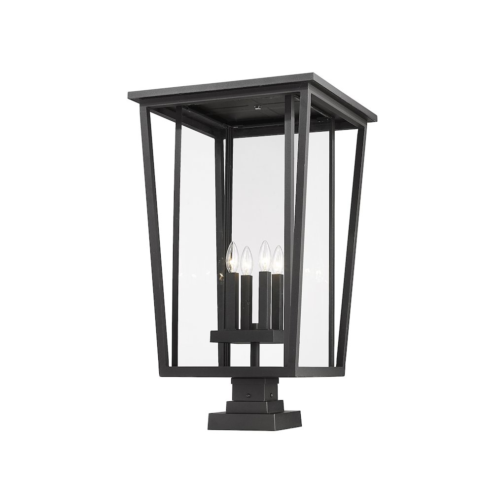 Z-Lite 4 Light Outdoor Pier Mounted Fixture. Picture 3