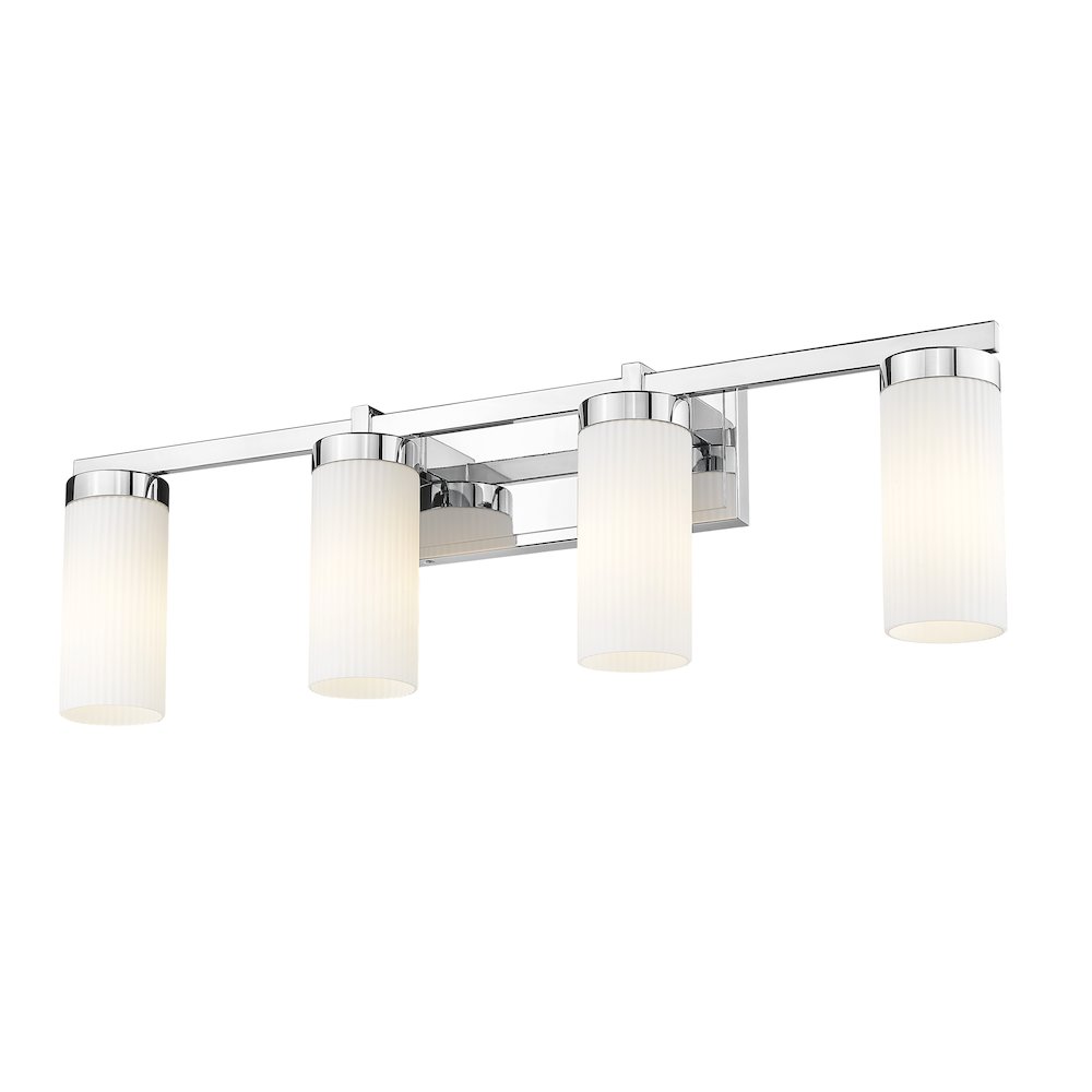 Z-Lite Danica 4 Light Vanity in Chrome color, Steel frame. Picture 2