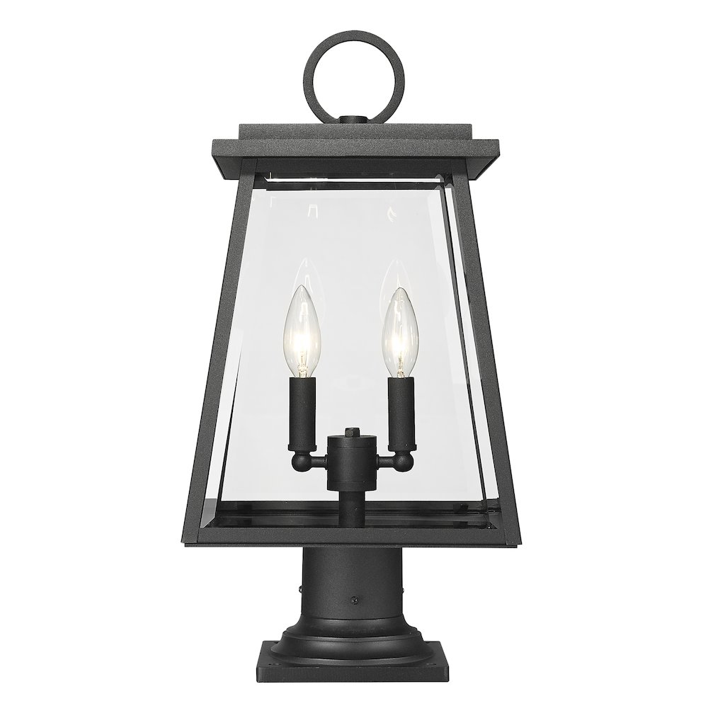 Z-Lite 2 Light Outdoor Pier Mounted Fixture. Picture 3