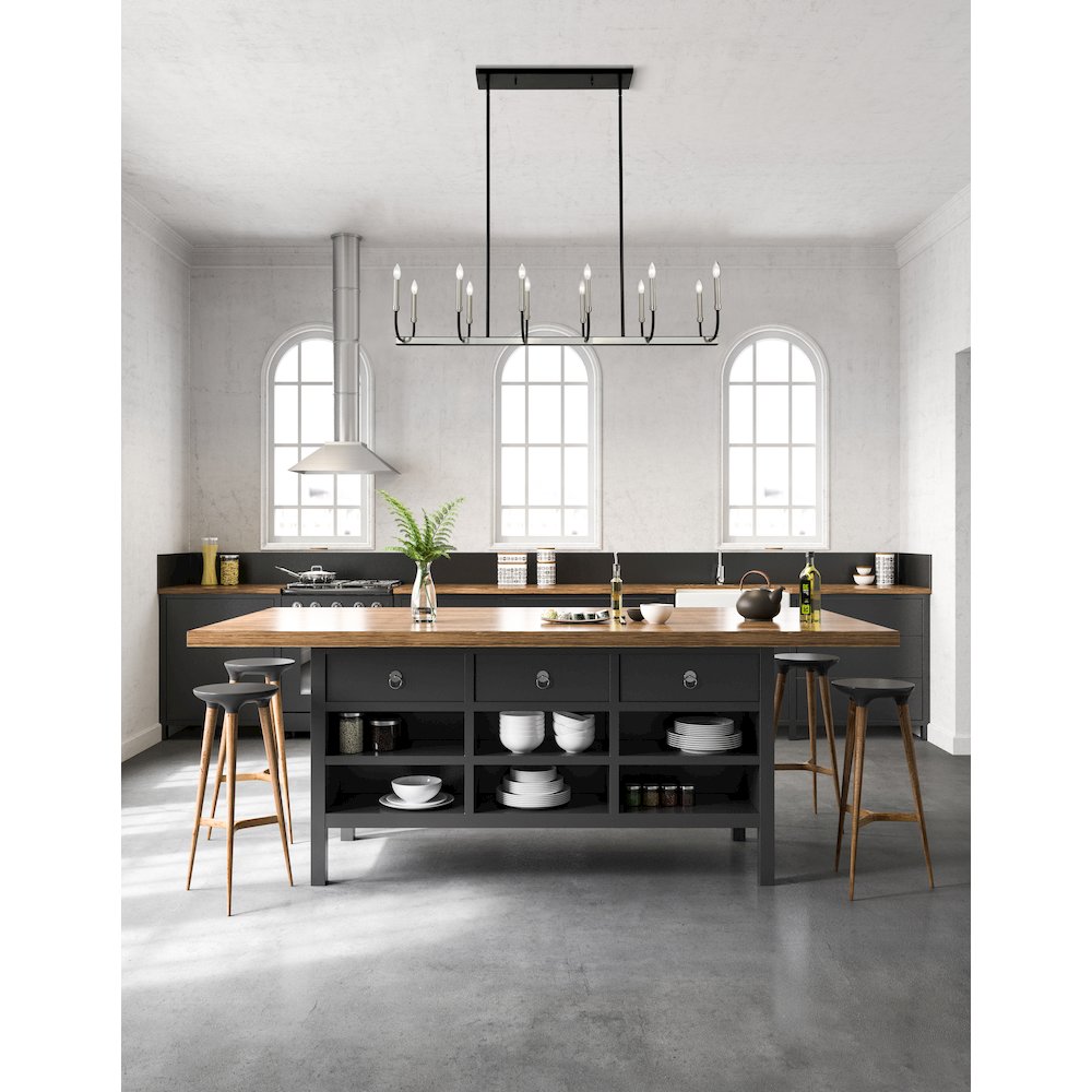 Z-Lite 12 Light Linear Chandelier. Picture 7