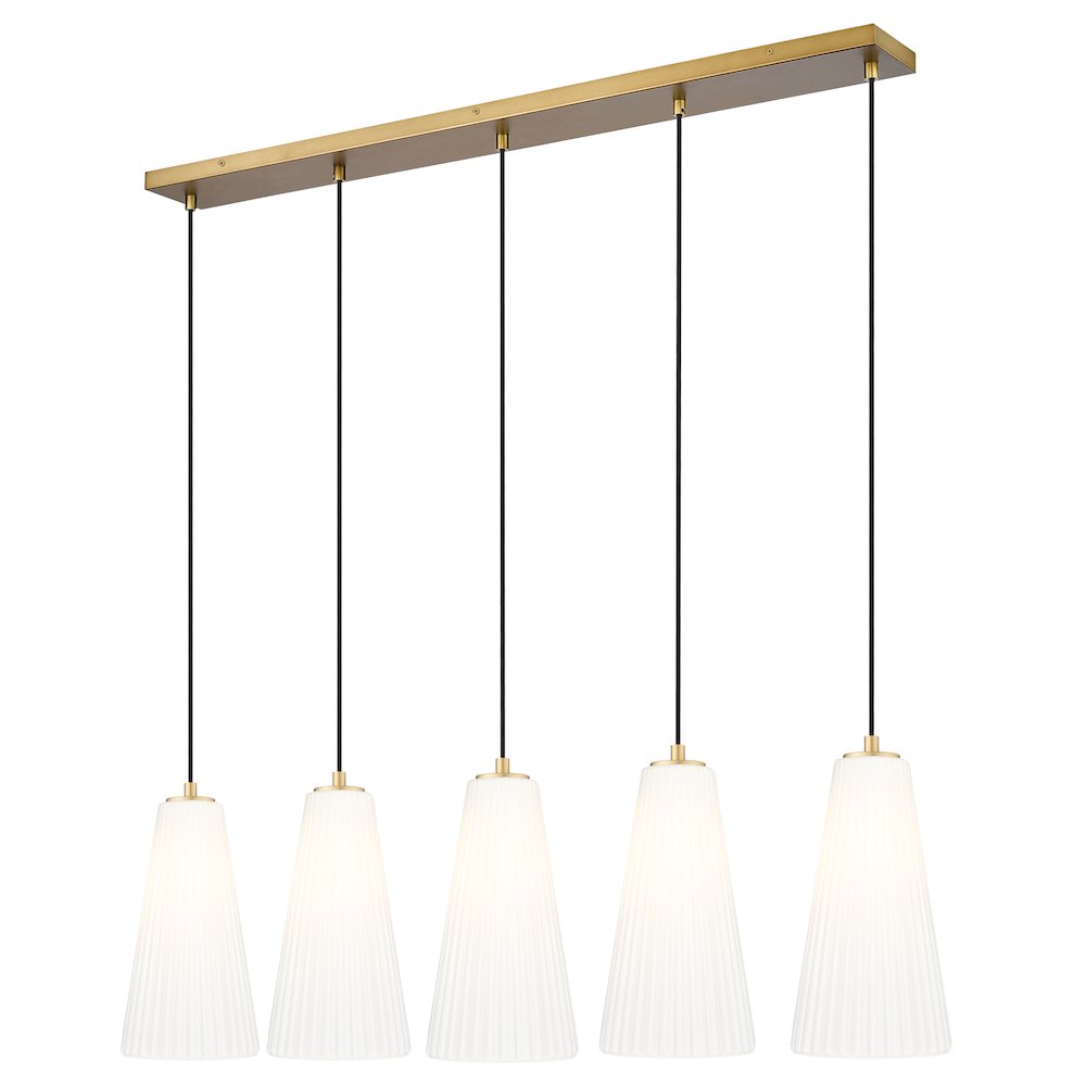 Z-Lite 5 Light Linear Chandelier. Picture 1