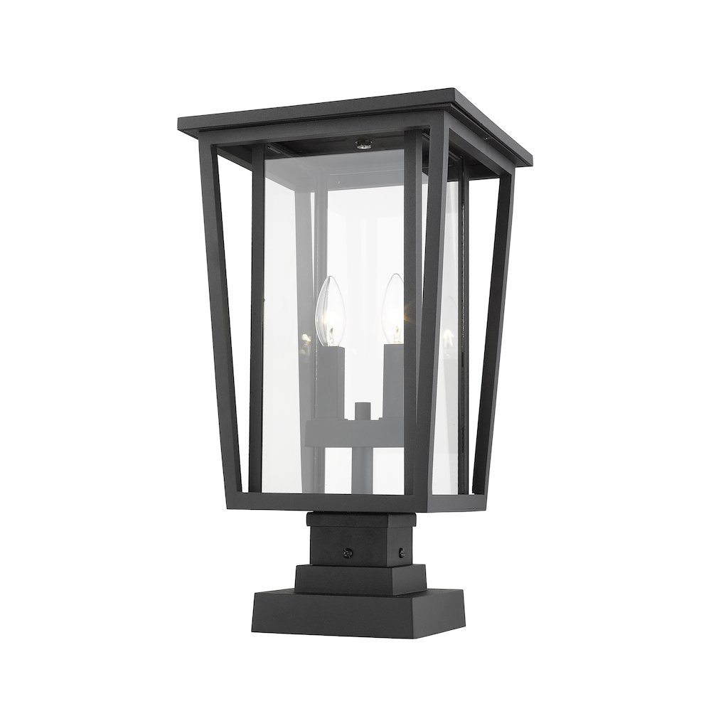 Z-Lite 2 Light Outdoor Pier Mounted Fixture. Picture 1