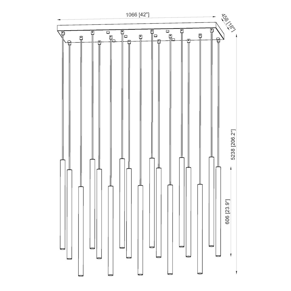 Z-Lite 17 Light Linear Chandelier. Picture 8