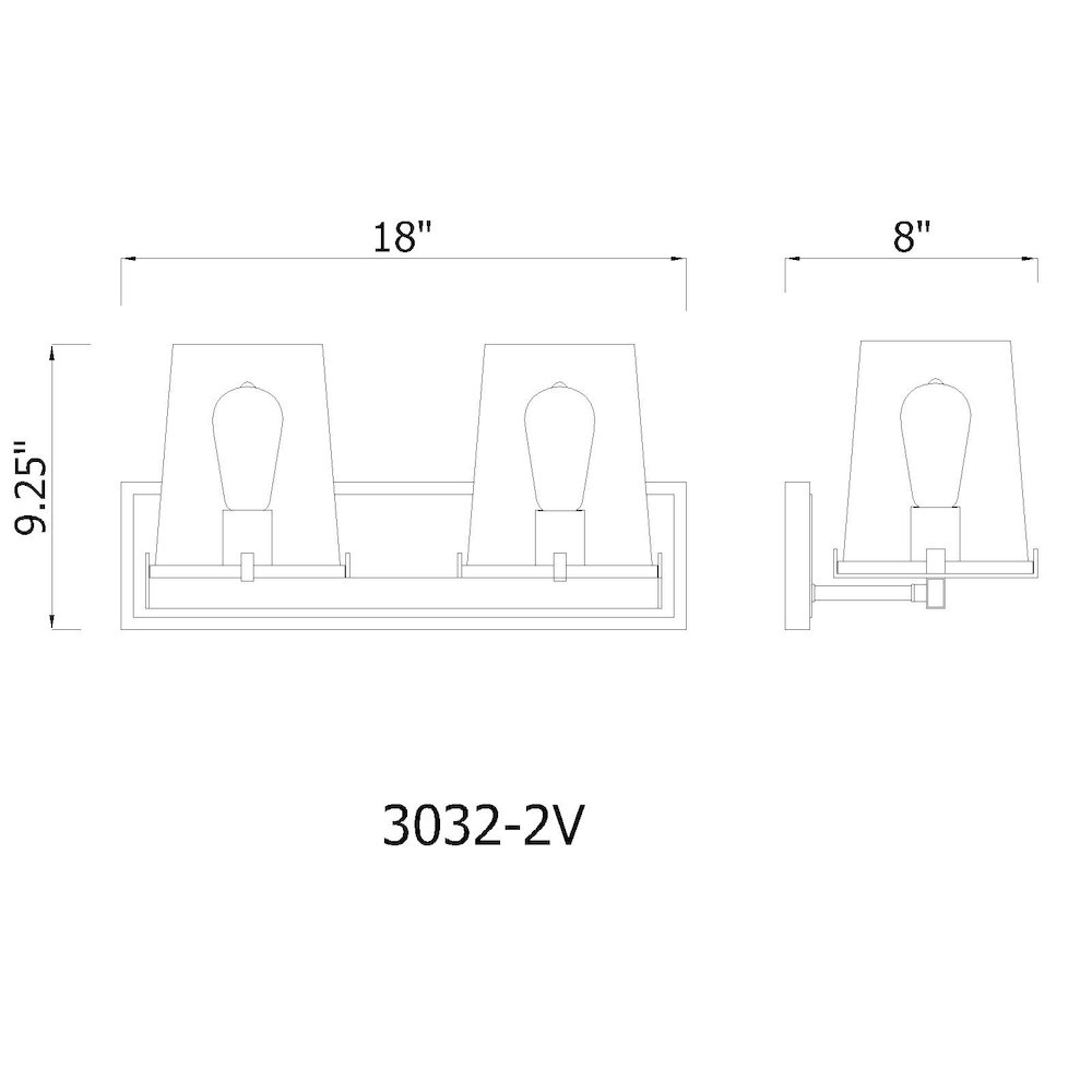 Z-Lite 2 Light Vanity. Picture 8