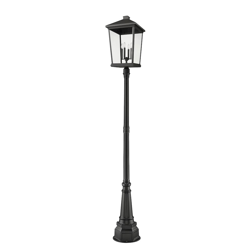 Z-Lite 4 Light Outdoor Post Mounted Fixture. Picture 5