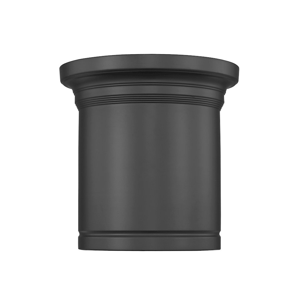 Z-Lite 1 Light Flush Mount, Matte Black. Picture 2