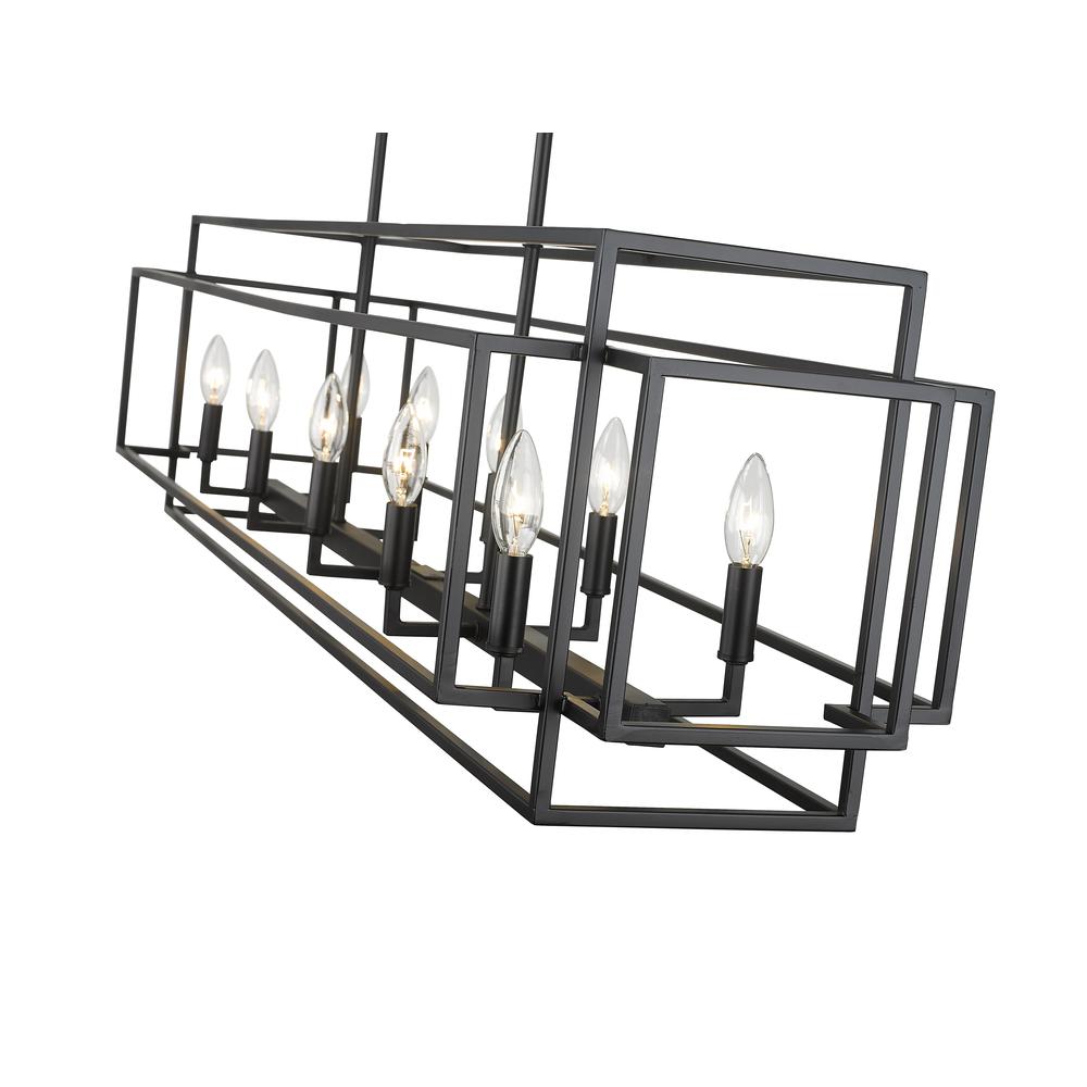10 Light Linear Chandelier. Picture 4