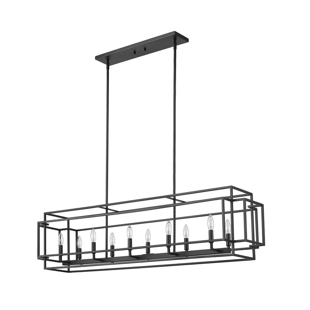 10 Light Linear Chandelier. Picture 5