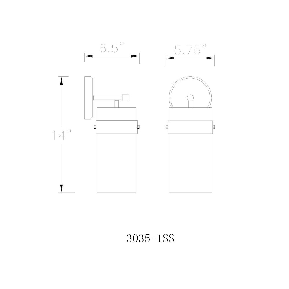 Z-Lite 1 Light Wall Sconce. Picture 8