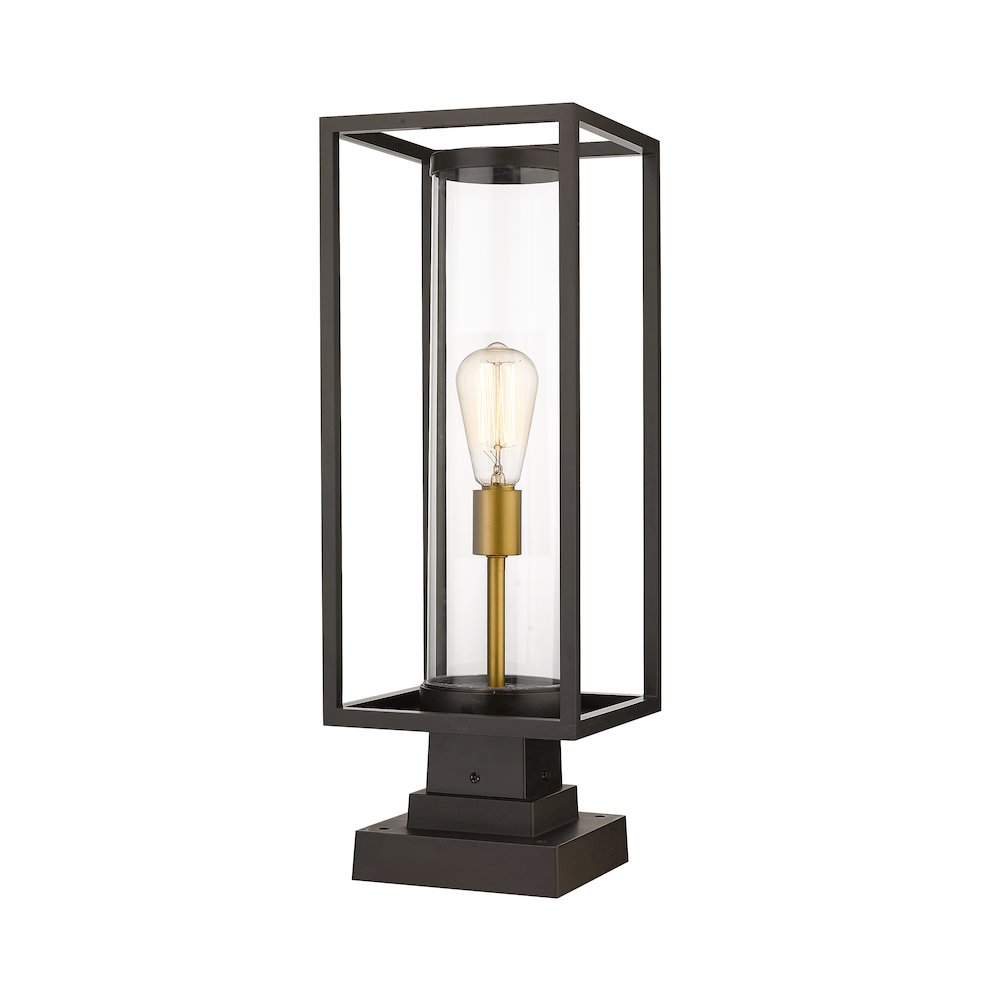 Z-Lite 1 Light Outdoor Pier Mounted Fixture. Picture 1