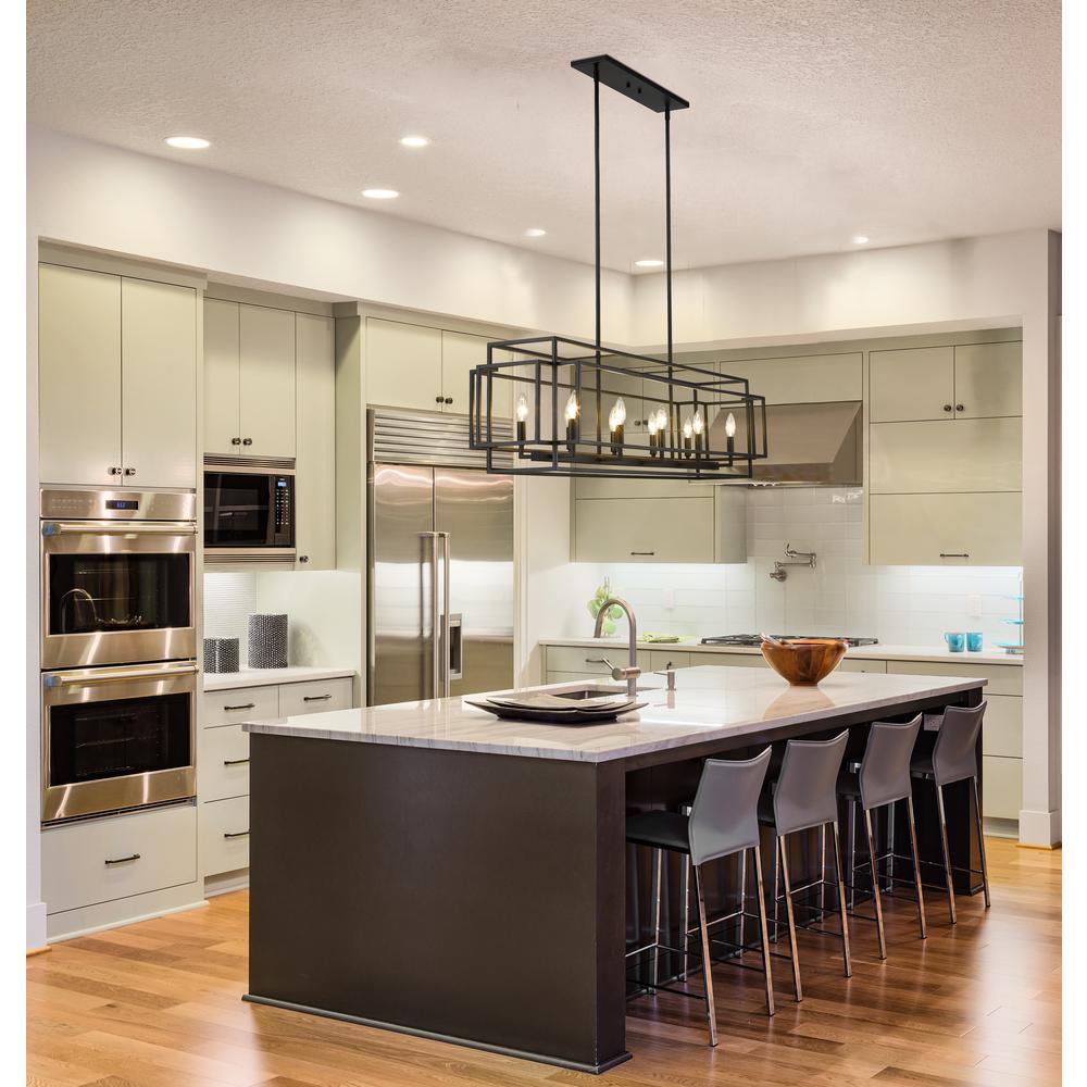 10 Light Linear Chandelier. Picture 7