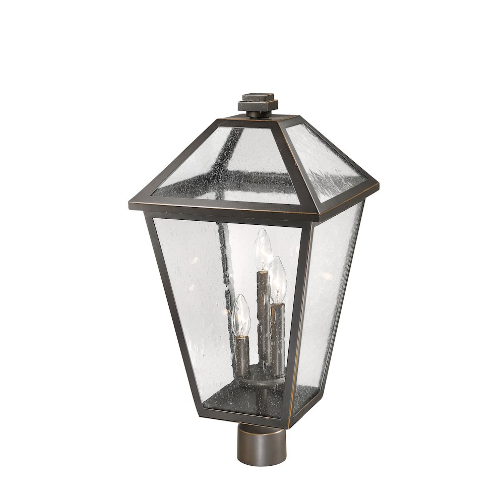 Z-Lite 3 Light Outdoor Post Mount Fixture. Picture 3