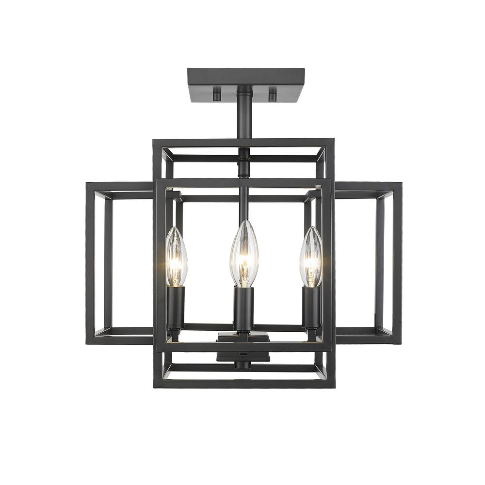 4 Light Semi Flush Mount. Picture 2