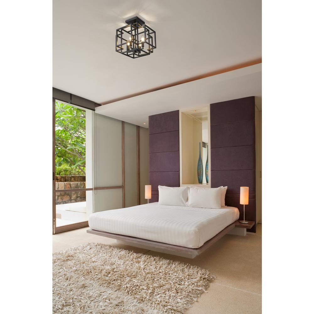 4 Light Semi Flush Mount. Picture 7