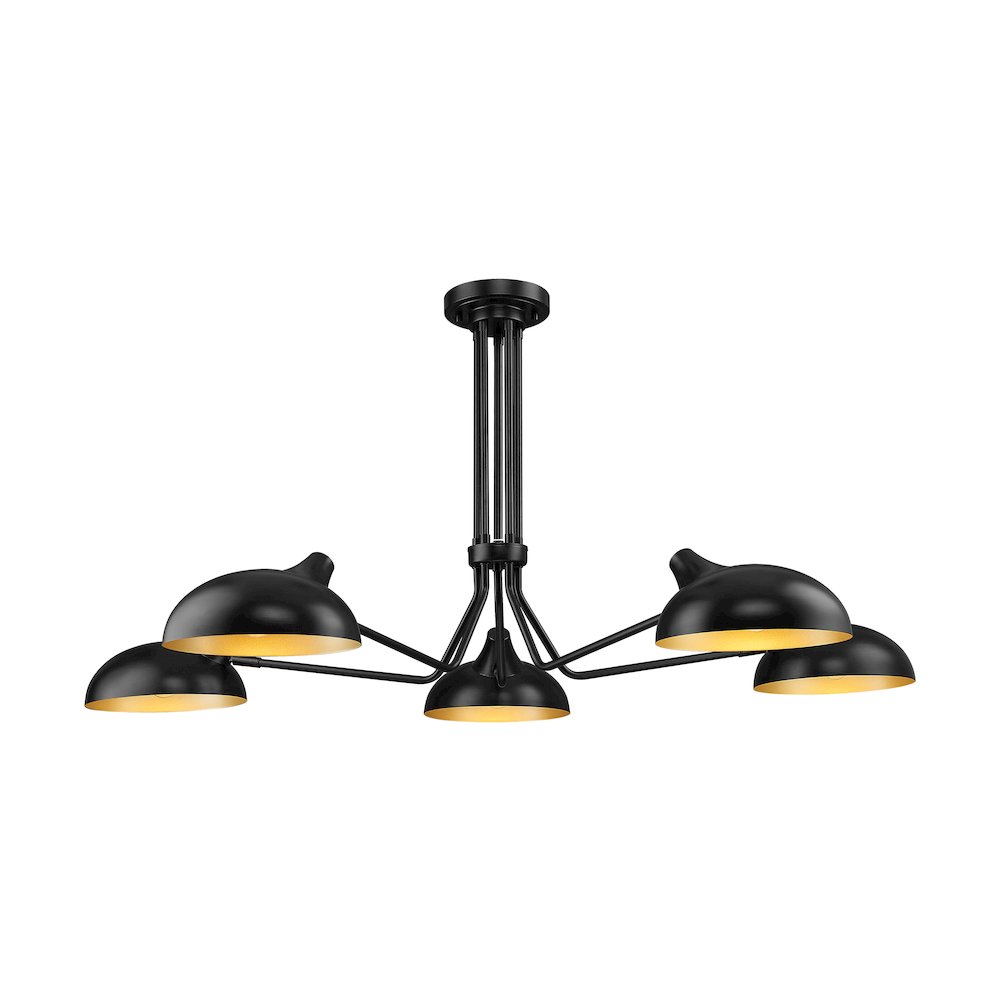 Z-Lite 5 Light Semi Flush Mount. Picture 1