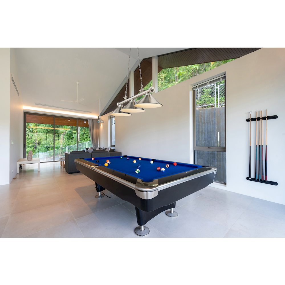 Z-Lite Cordon 3 Light Billiard, Steel Frame, Brushed Nickel Shade Color. Picture 6
