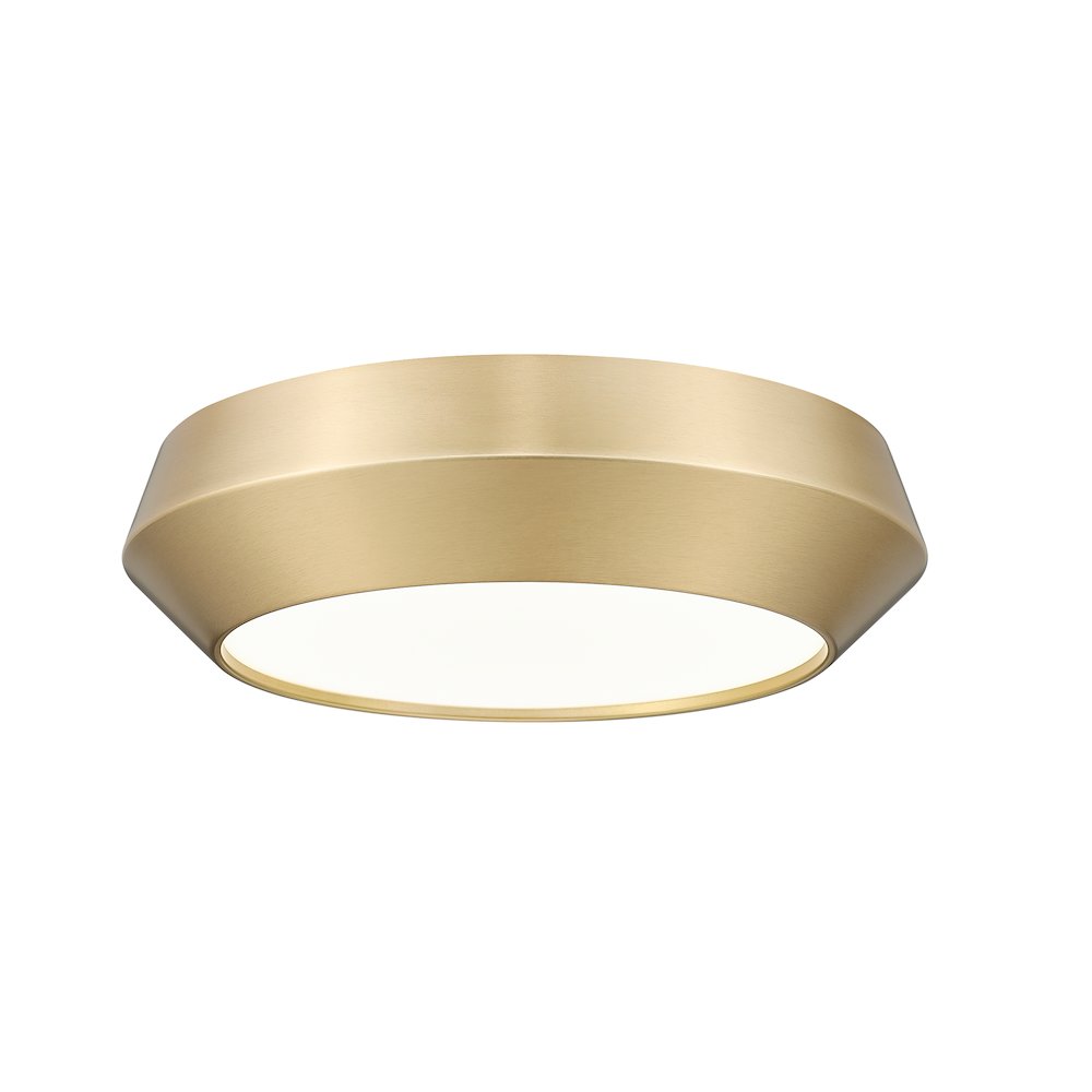 Z-Lite 1 Light Flush Mount, Modern Gold. Picture 1