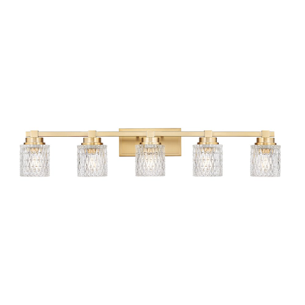 Z-Lite 5 Light Vanity, Modern Gold. Picture 2