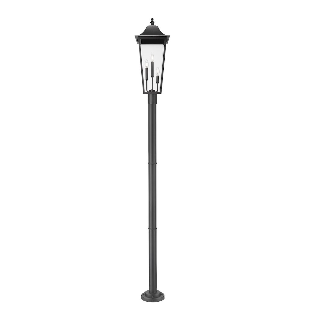 Z-Lite 3 Light Outdoor Post Mount Fixture. Picture 3