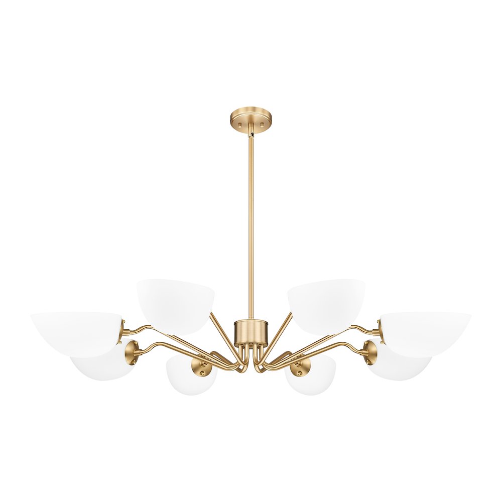 Z-Lite 8 Light Chandelier, Modern Gold. Picture 7