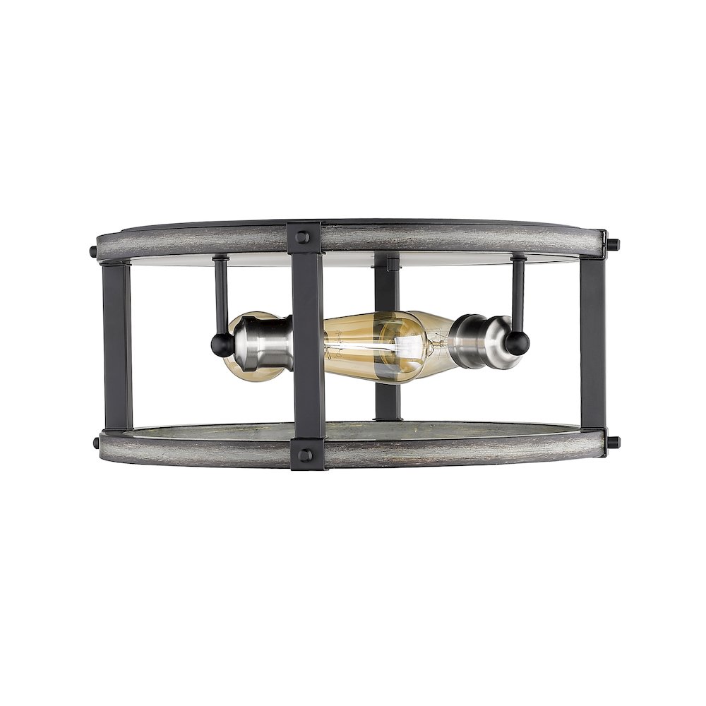 Z-Lite 3 Light Flush Mount. Picture 4