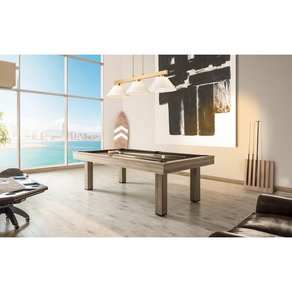 Z-Lite Cobalt 3 Light Billiard, Steel Frame, White Shade Color. Picture 6