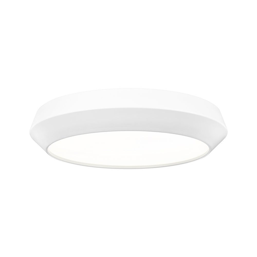 Z-Lite 1 Light Flush Mount, Matte White. Picture 1