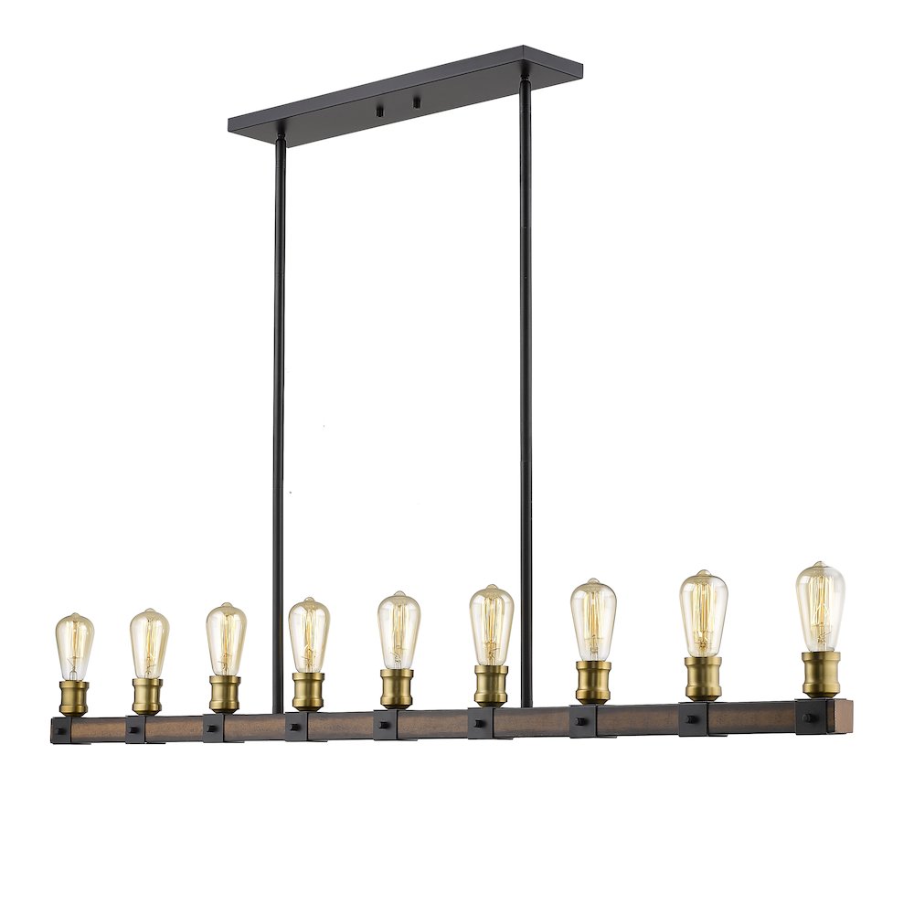 Z-Lite 9 Light Linear Chandelier. Picture 1