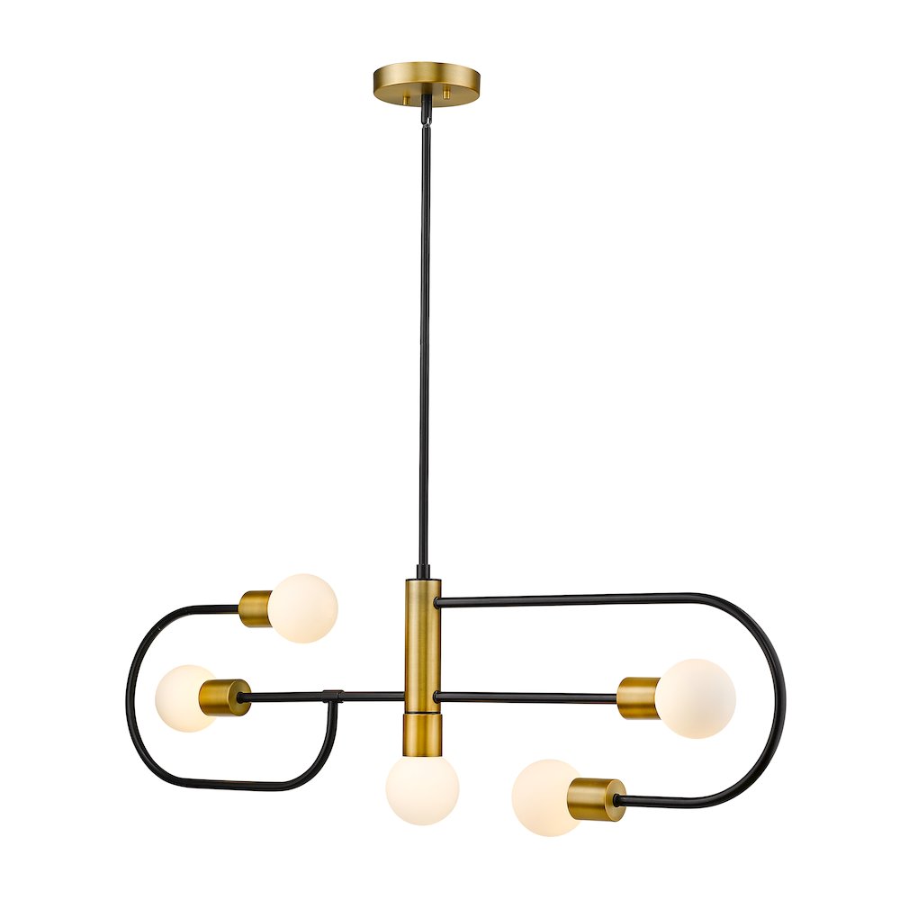 Z-Lite 5 Light Linear Chandelier. Picture 3