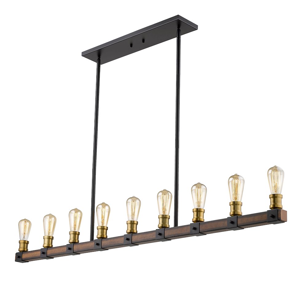 Z-Lite 9 Light Linear Chandelier. Picture 2