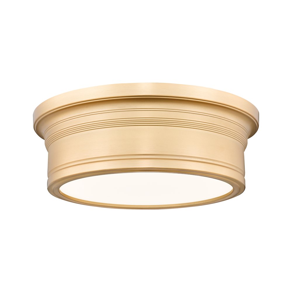 Z-Lite 1 Light Flush Mount, Modern Gold. Picture 1