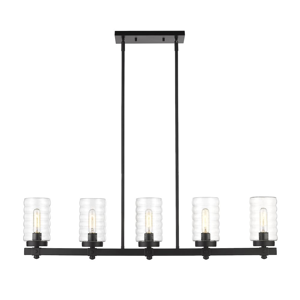 Z-Lite 5 Light Outdoor Linear Chandelier. Picture 2