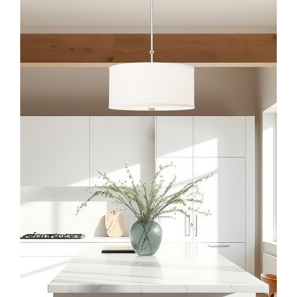 Z-Lite 1 Light Pendant, Brushed Nickel. Picture 6