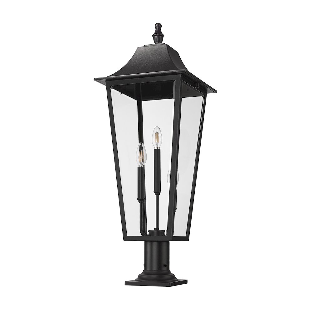 Z-Lite 3 Light Outdoor Pier Mounted Fixture. Picture 5