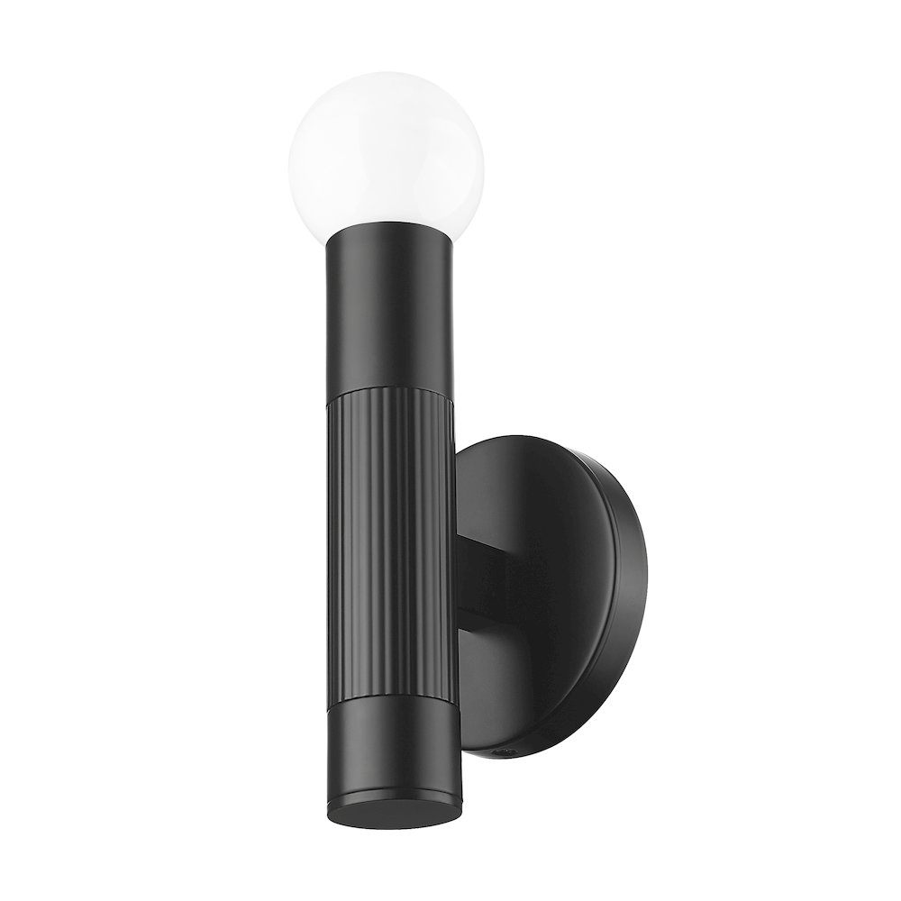 Z-Lite Stari 1 Light Wall Sconce in Matte Black color, Steel frame. Picture 5