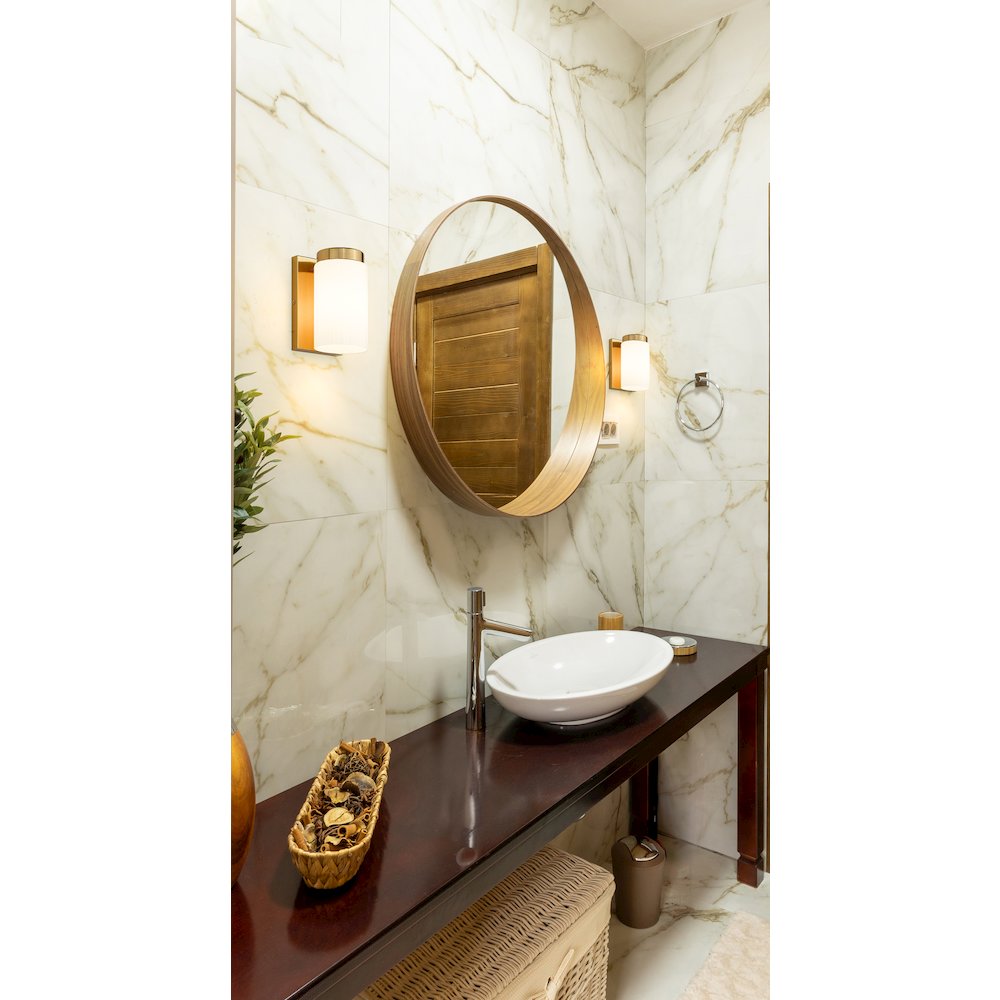 Z-Lite Burk 1 Light Wall Sconce, Luxe Gold. Picture 7