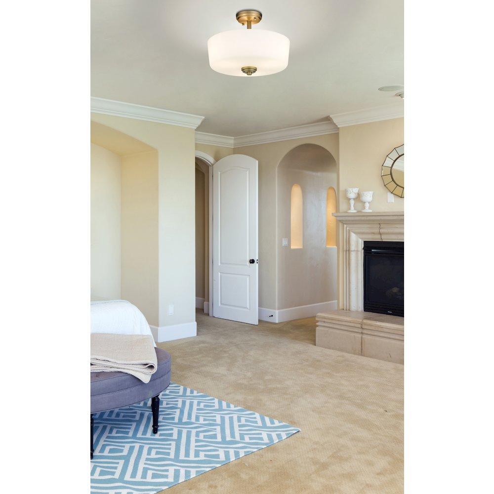 Z-Lite 3 Light Semi Flush Mount. Picture 7