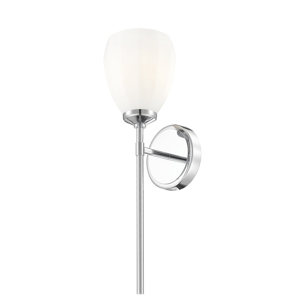 Z-Lite Oren 1 Light Wall Sconce in Chrome  color, Steel frame. Picture 3
