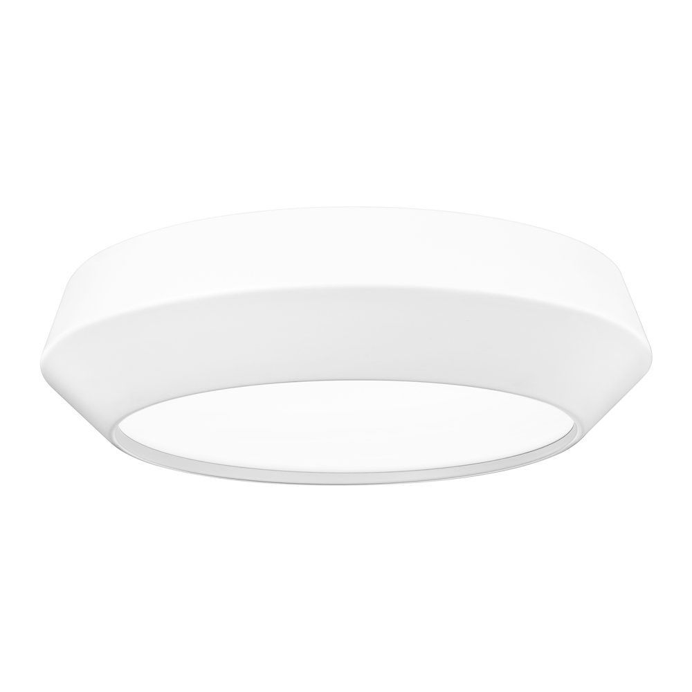 Z-Lite 1 Light Flush Mount, Matte White. Picture 7