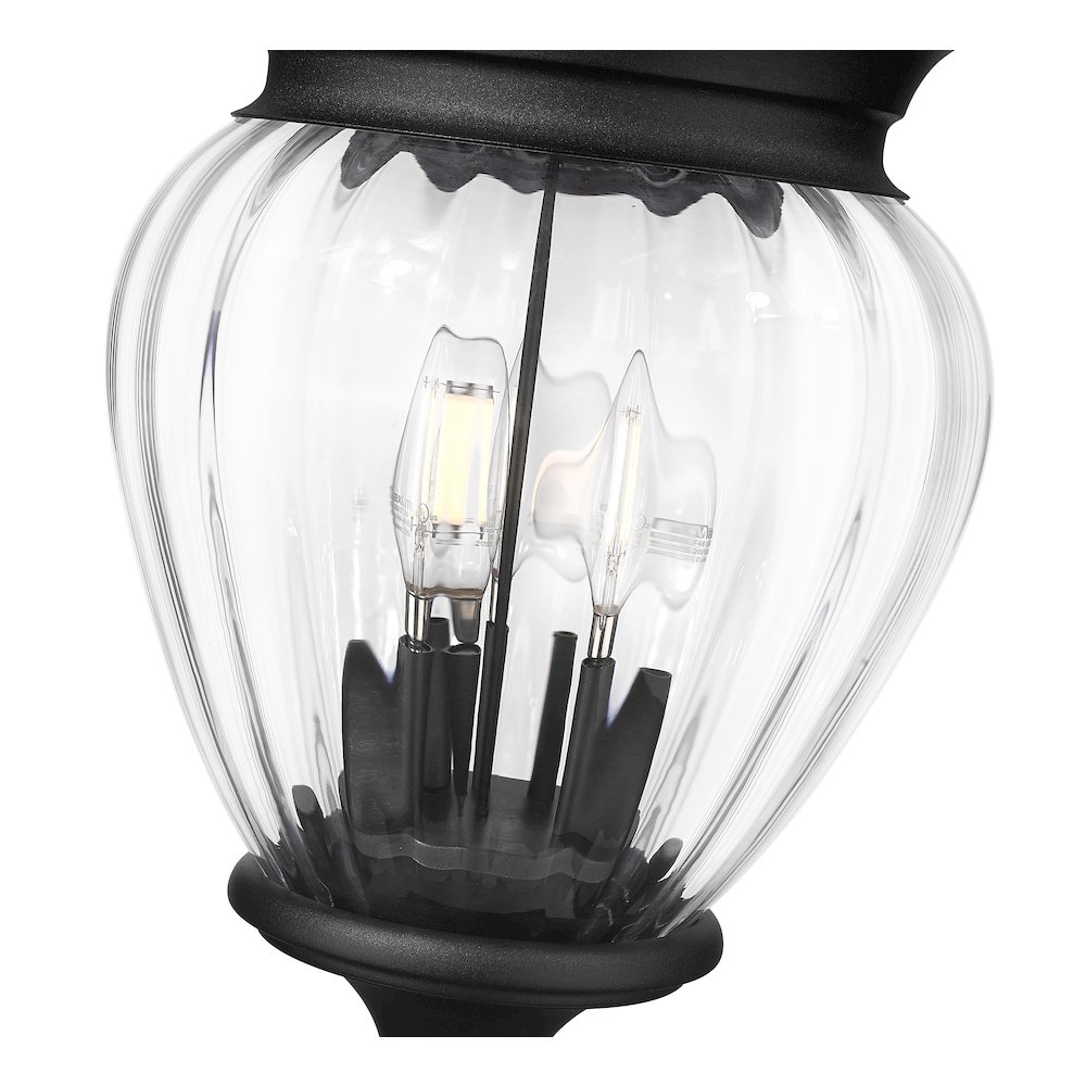 Z-Lite 3 Light Outdoor Post Mounted Fixture. Picture 4