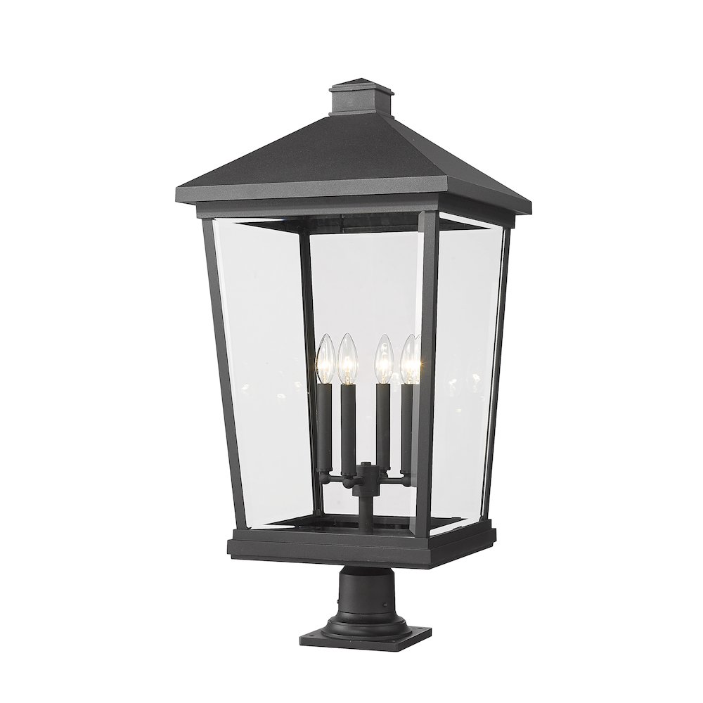 Z-Lite 4 Light Outdoor Pier Mounted Fixture. Picture 1