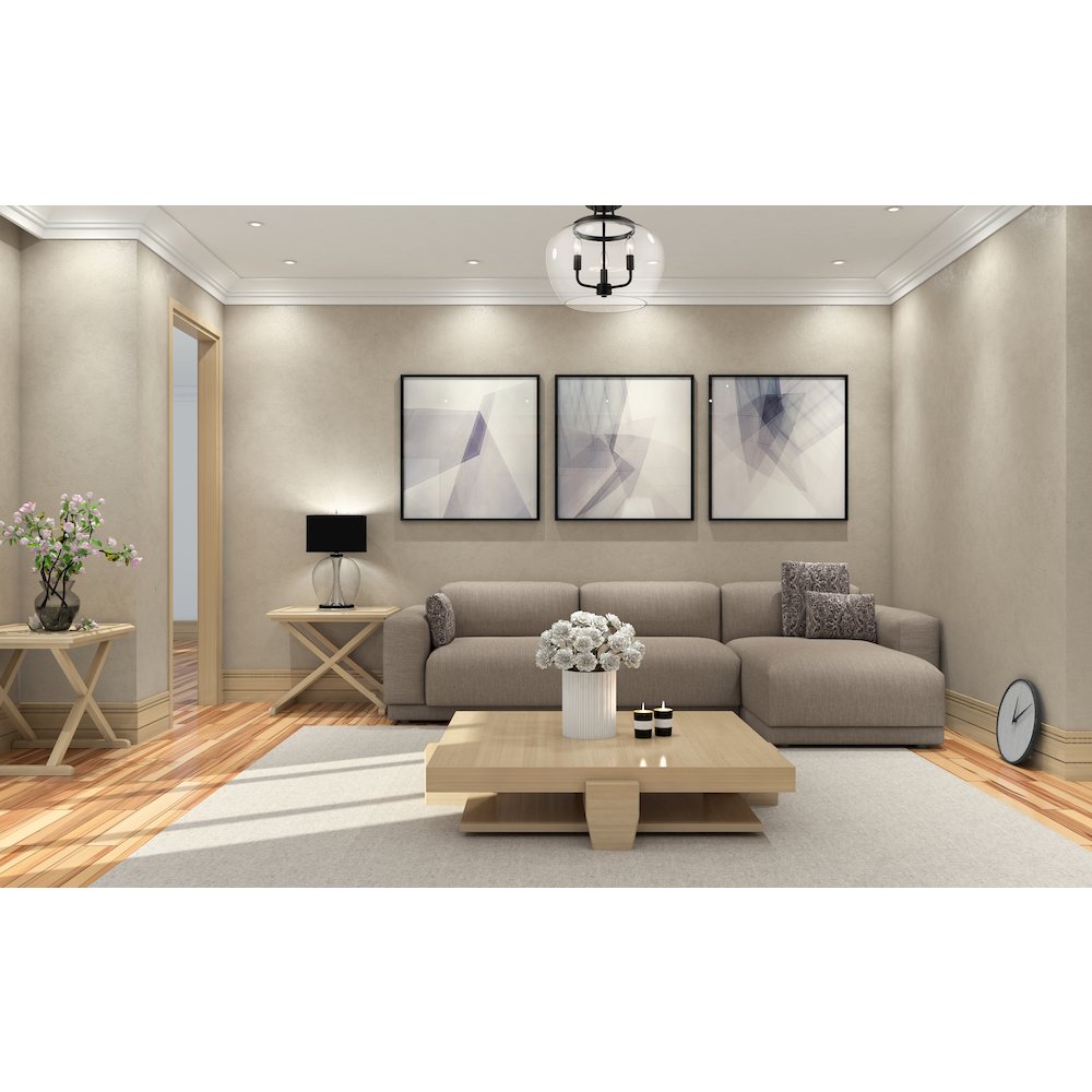 Z-Lite 3 Light Semi Flush Mount. Picture 6