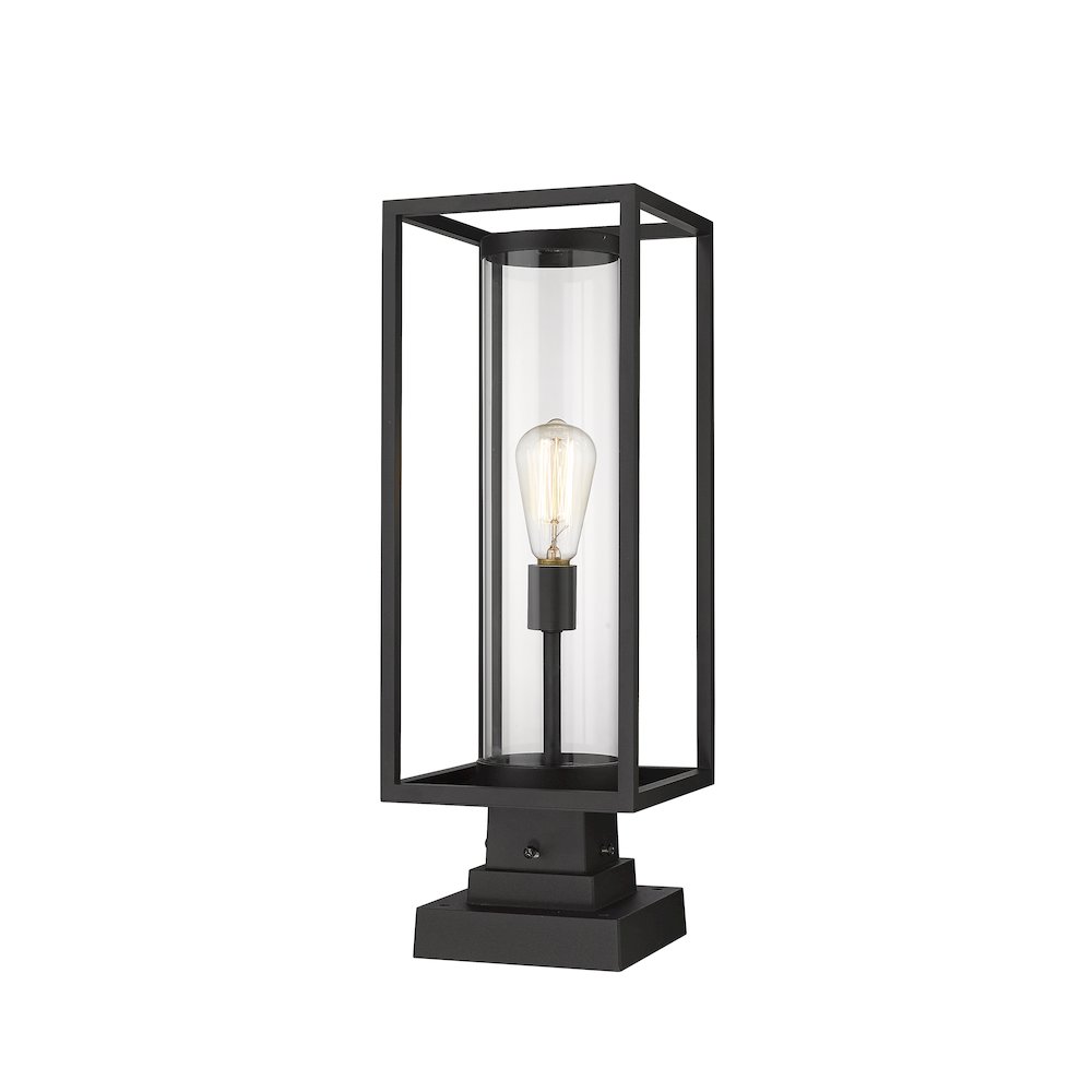 Z-Lite 1 Light Outdoor Pier Mounted Fixture. Picture 1