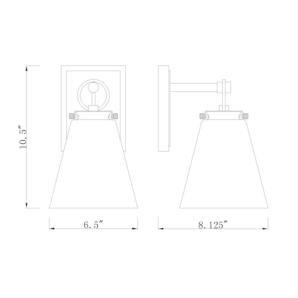 Z-Lite 1 Light Wall Sconce. Picture 8
