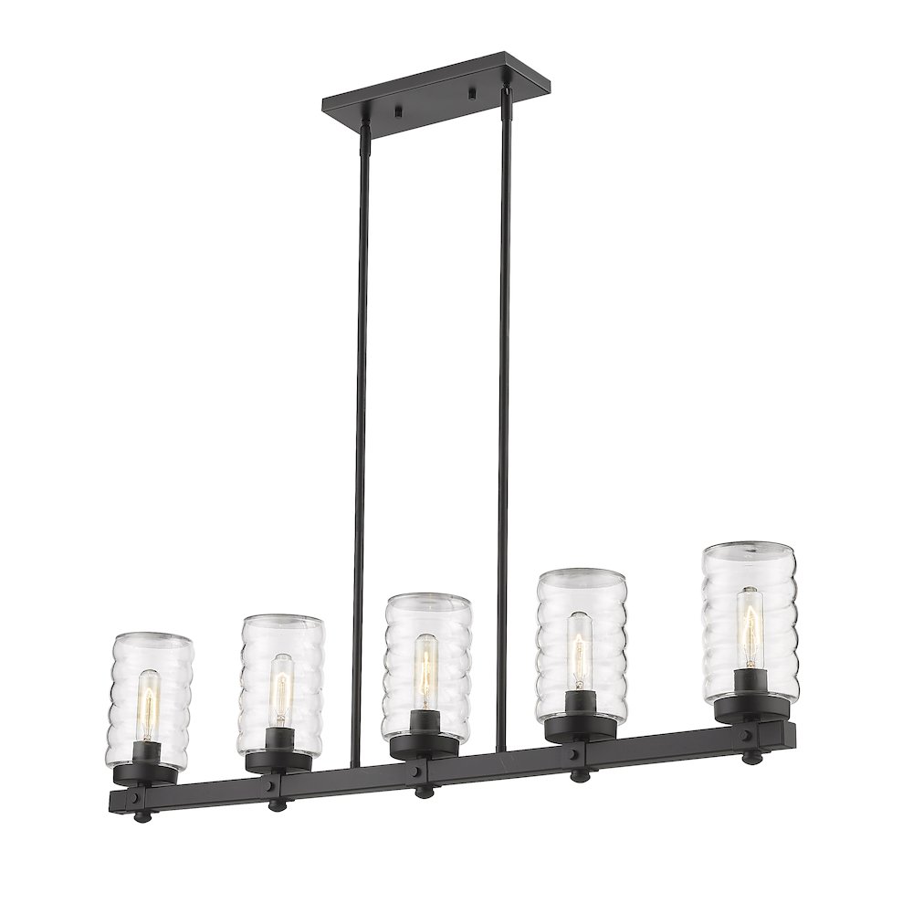 Z-Lite 5 Light Outdoor Linear Chandelier. Picture 1